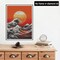 DIY Diamond Art Kits for Adults Sunset Waves, Full Drill Round Rhinestone Diamond Painting Kits for Adults, Cross Stitch Embroidery Canvas